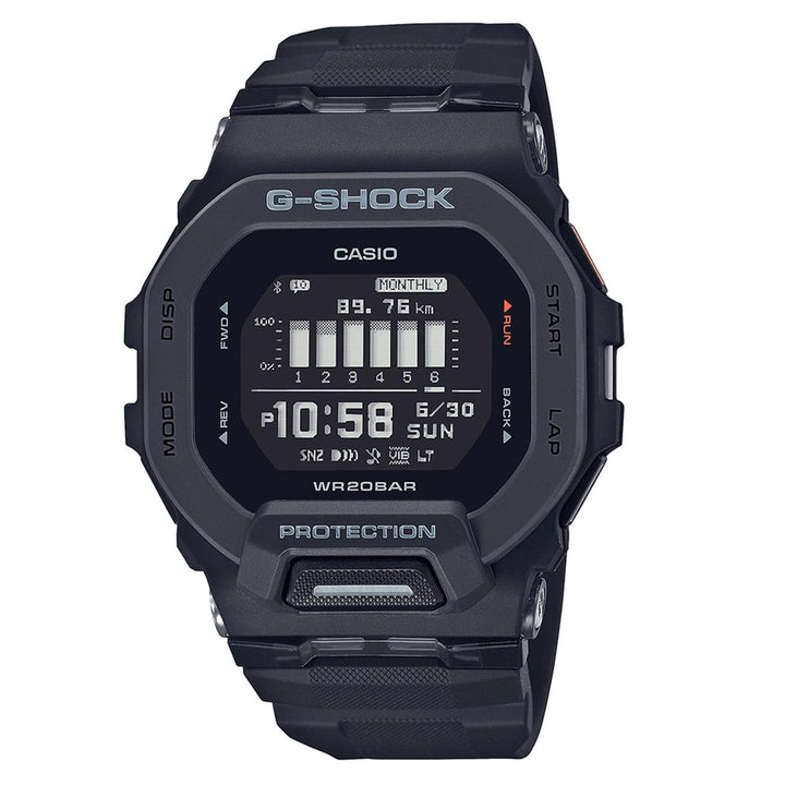 G-Shock GBD-200-1ER Black G-Squad Multifunction LCD Wristwatch - H S Johnson