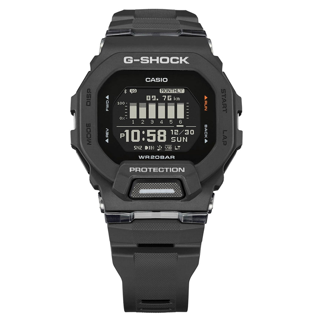 G-Shock GBD-200-1ER Black G-Squad Multifunction LCD Wristwatch - H S Johnson