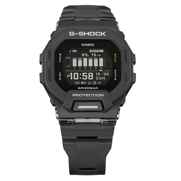 G-Shock GBD-200-1ER Black G-Squad Multifunction LCD Wristwatch - H S Johnson