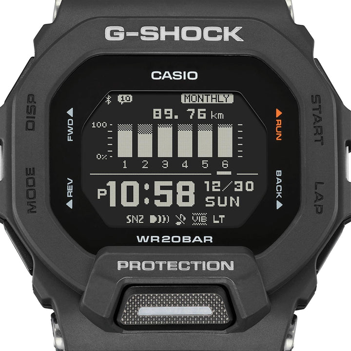 G-Shock GBD-200-1ER Black G-Squad Multifunction LCD Wristwatch - H S Johnson