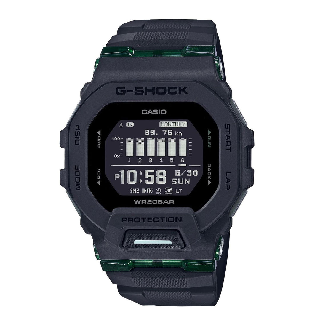 G-Shock GBD-200UU-1ER Black G-Squad Multifunction LCD Wristwatch - H S Johnson