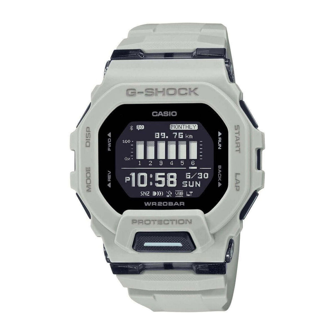 G-Shock GBD-200UU-9ER White G-Squad Multifunction LCD Wristwatch - H S Johnson