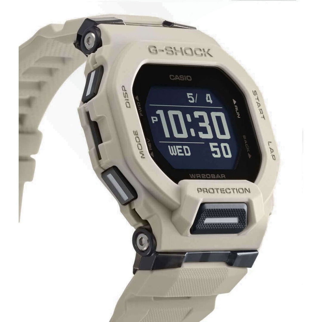 G-Shock GBD-200UU-9ER White G-Squad Multifunction LCD Wristwatch - H S Johnson