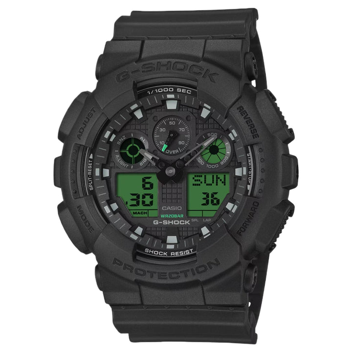 G-Shock GA-100BEG-1AER Black And Electro Green Series Watch