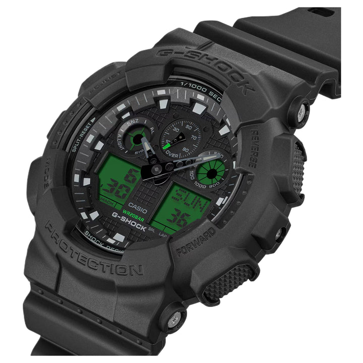G-Shock GA-100BEG-1AER Black And Electro Green Series Watch