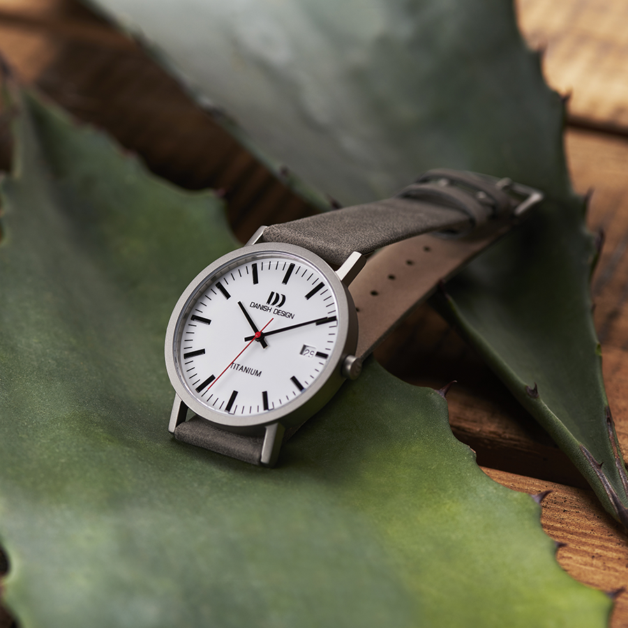 Danish Design IQ14Q1273 Rhine White Grey Date Large Watch