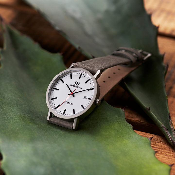 Danish Design IQ14Q1273 Rhine White Grey Date Large Watch