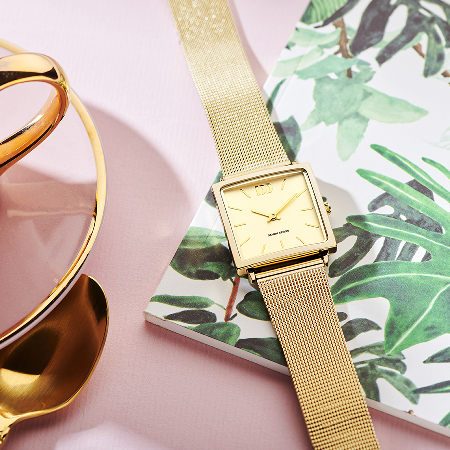 Danish Design IV06Q1248 Miami All Gold Mesh Watch