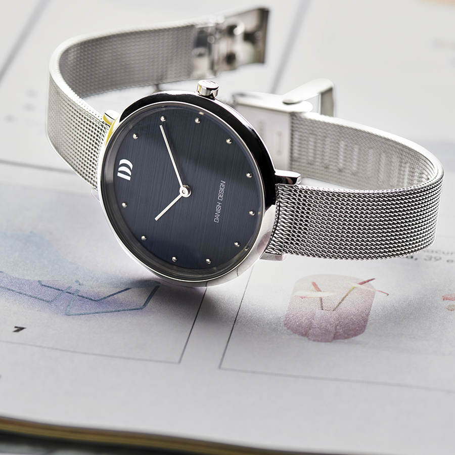 Danish Design IV69Q1218 Amelia Steel Blue Bark Watch