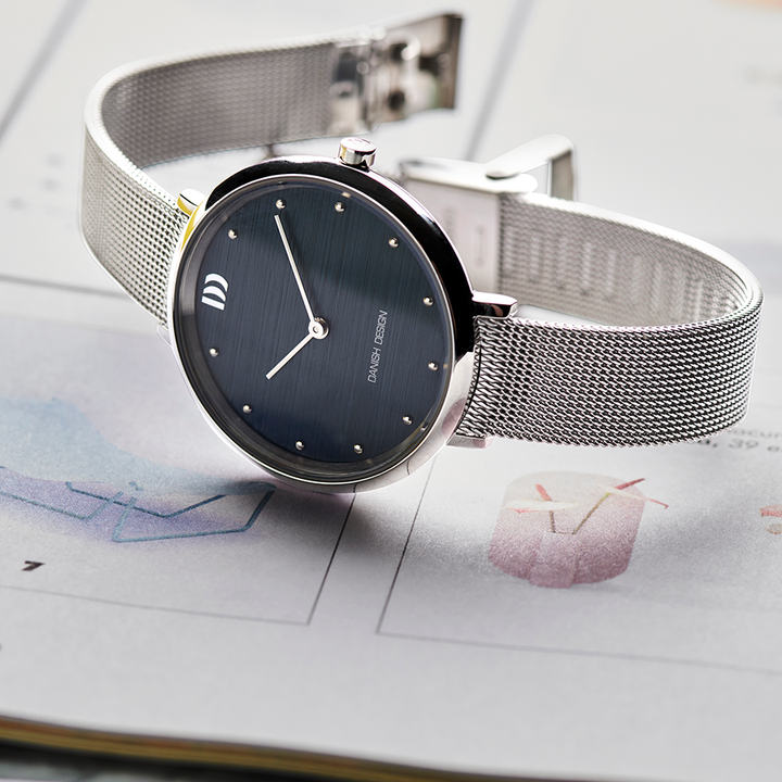 Danish Design IV69Q1218 Amelia Steel Blue Bark Watch