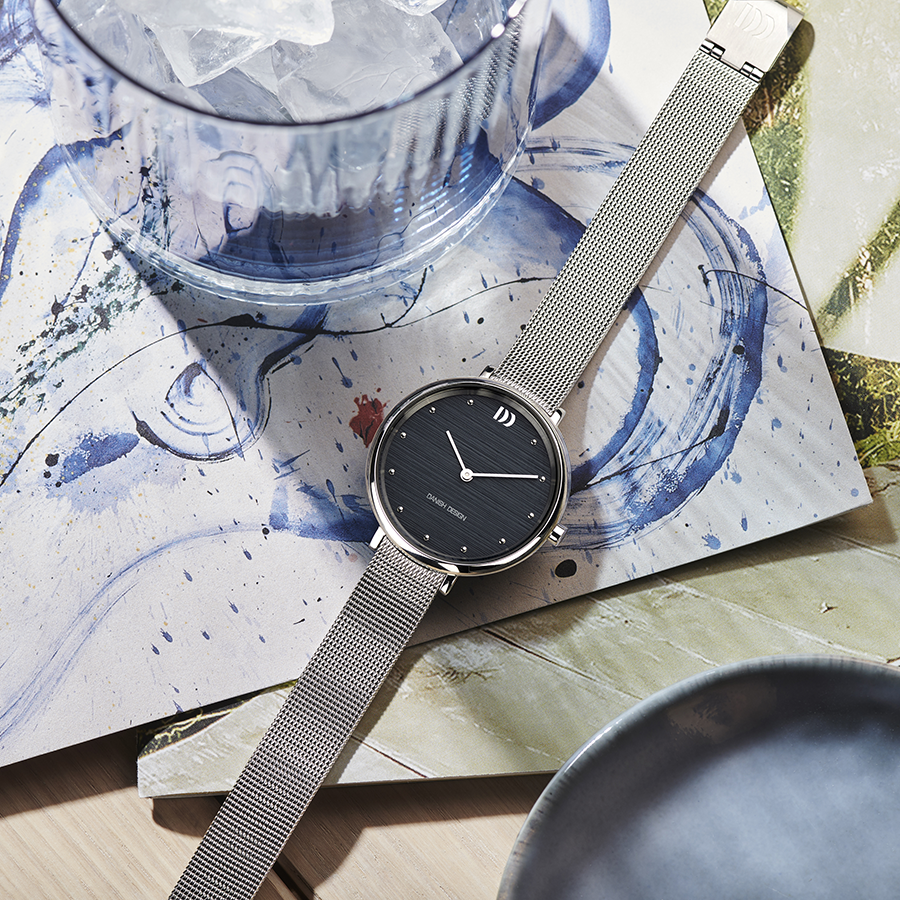 Danish Design IV69Q1218 Amelia Steel Blue Bark Watch