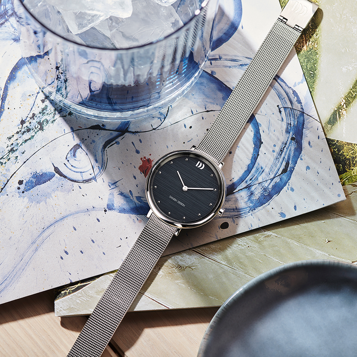 Danish Design IV69Q1218 Amelia Steel Blue Bark Watch