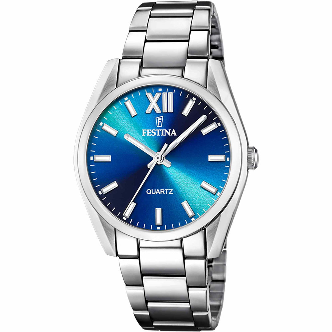 Festina F20622/I Women's Blue Dial Wristwatch - H S Johnson