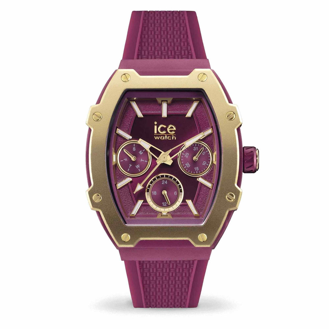 Ice 022868 Boliday Gold Burgundy Wristwatch - H S Johnson