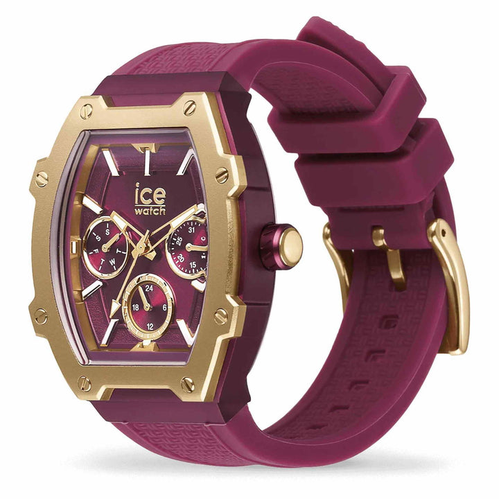 Ice 022868 Boliday Gold Burgundy Wristwatch - H S Johnson