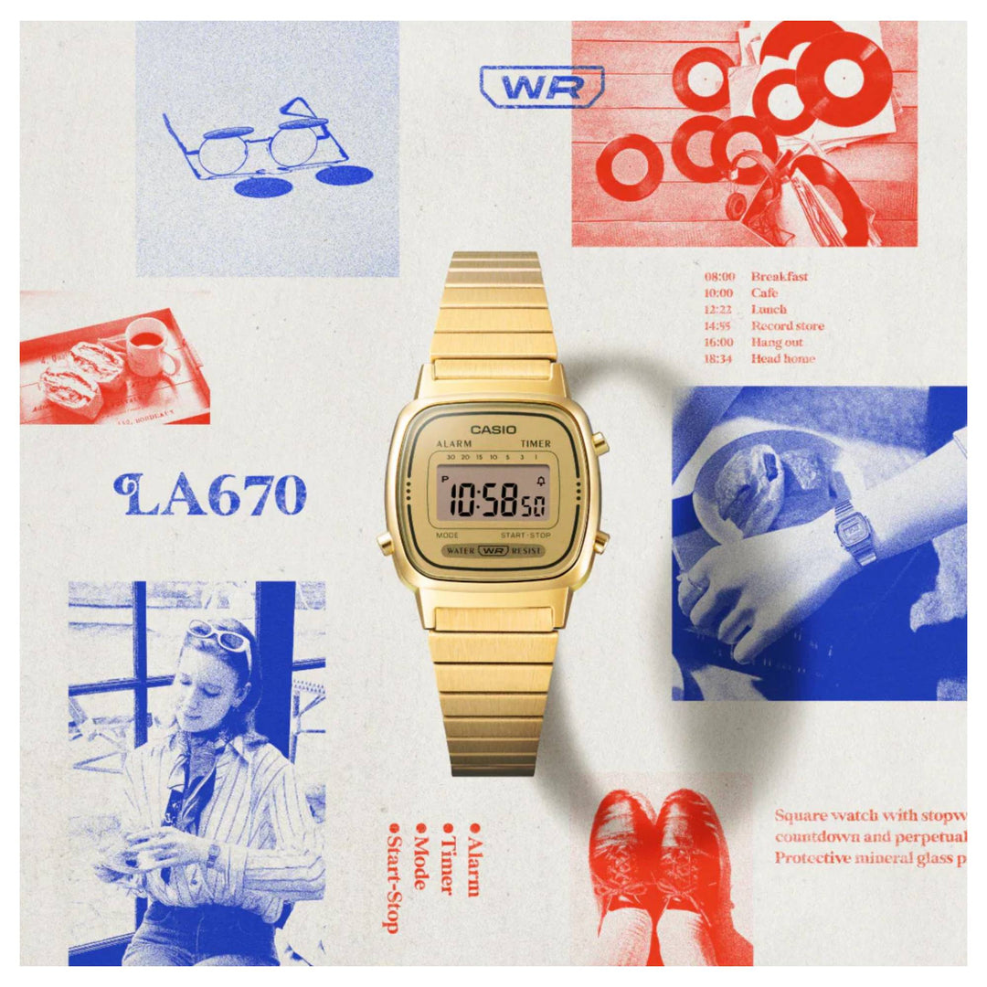 Casio LA670WEGA-9EF Women's Classic LCD Watch