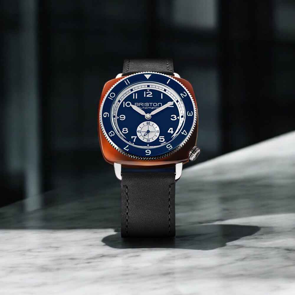 Briston Clubmaster Legend - Petite Seconde - Bleu marine 241639.SA.T.15W.CH Watch