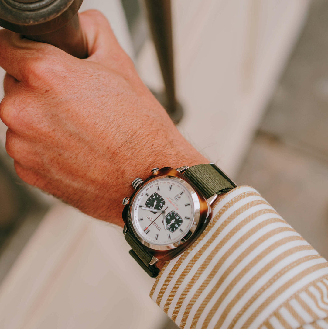 Briston Clubmaster Sport - Chrono - Blanc 17142.SA.TS.2.NGA Watch
