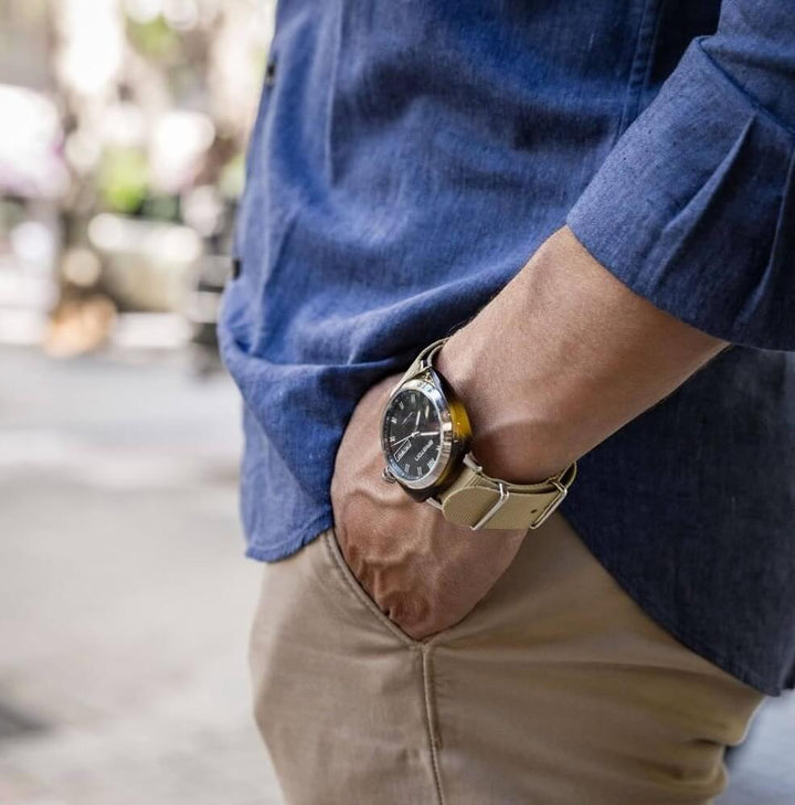 Briston Clubmaster Sport - HMS - Noir 17342.SA.TS.1.NK Watch
