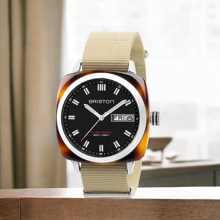 Briston Clubmaster Sport - HMS - Noir 17342.SA.TS.1.NK Watch