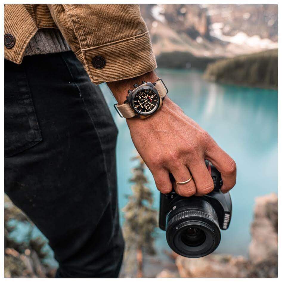 Briston Clubmaster Sport - Chrono - Safari 18142.PBAM.TSS.5.NK Watch
