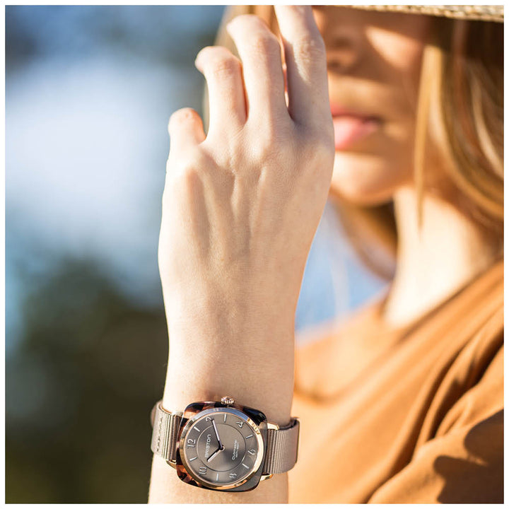 Briston Clubmaster Chic - HM - Gris Taupe 21536.SA.UBR.30.NT Watch