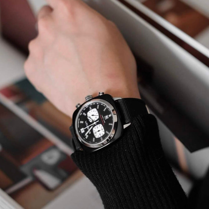 Briston Clubmaster Sport Acétate noir - Chrono - Noir 17142.SA.BS.1.NB Watch