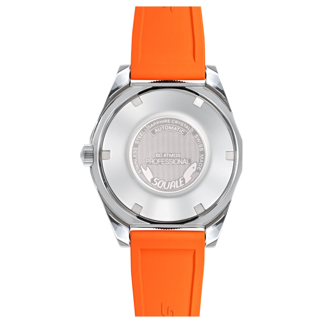 Squale MATICBKOBK.MROR Matic S Orange Mosaic Rubber Watch