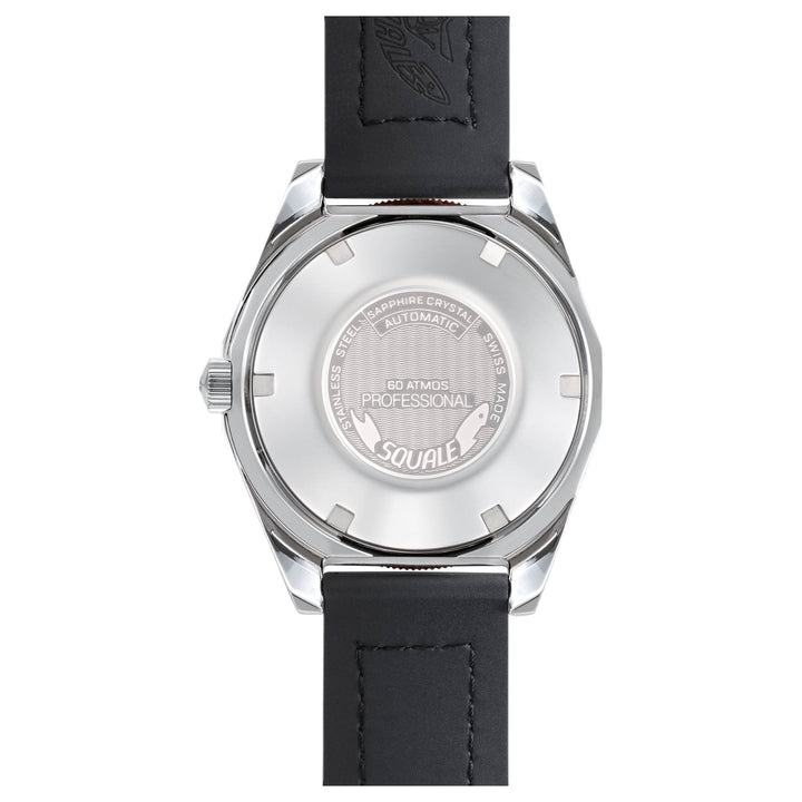 Squale MATICBKOBK.RLOR Matic S Orange/Black HydroLeather Watch