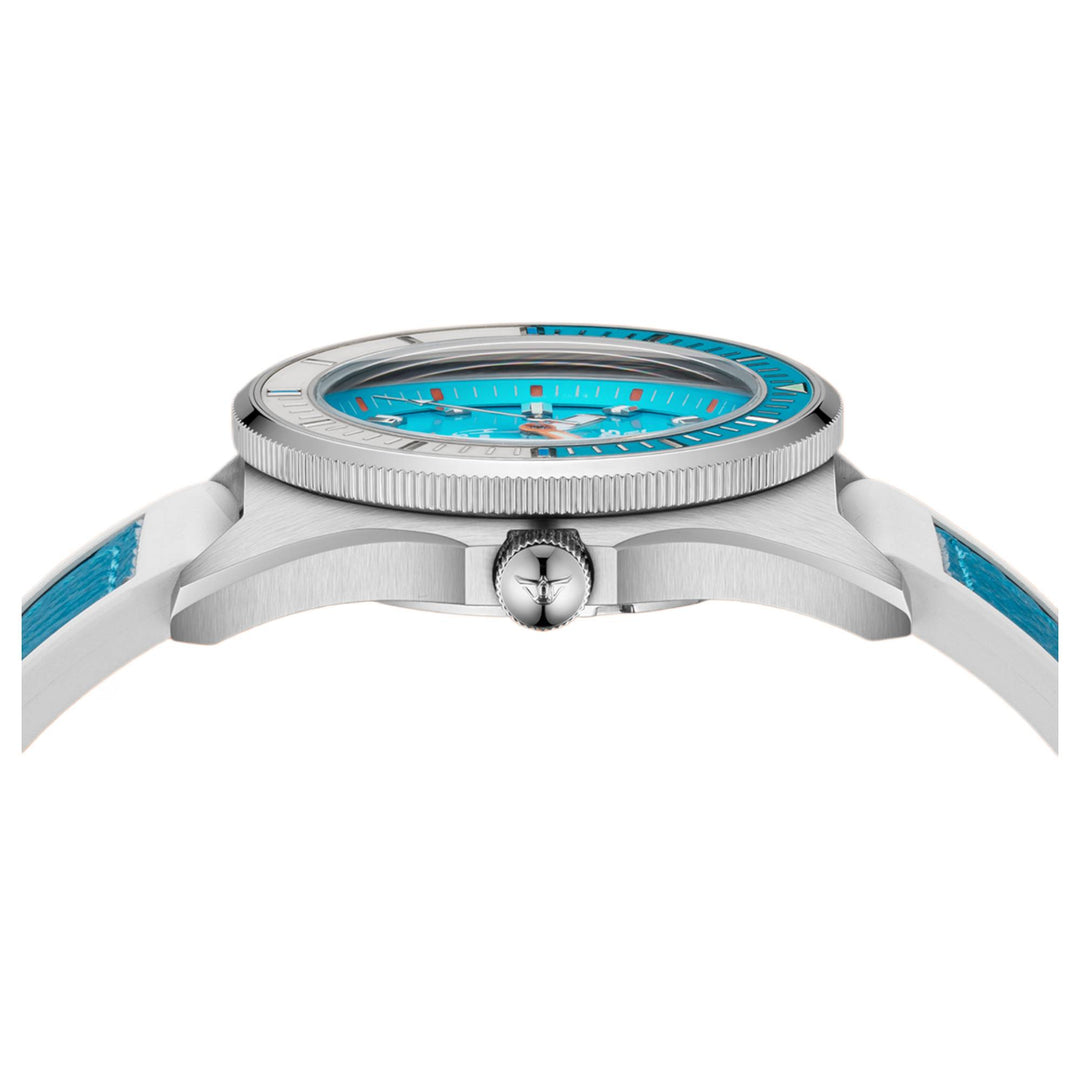 Squale MATICLBWLB.RLWLB Matic S Light Blue HydroLeather Watch