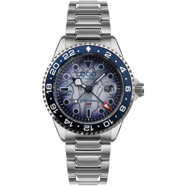 Out Of Order 001-19.LO.SS London GMT Ultra Brushed - Big Ben Watch
