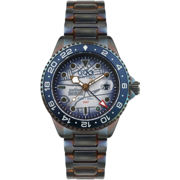 Out Of Order 001-19.LO London GMT Ultra Distressed - Buckingham Palace Watch
