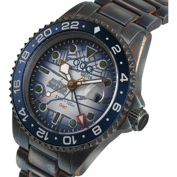 Out Of Order 001-19.LO London GMT Ultra Distressed - Buckingham Palace Watch