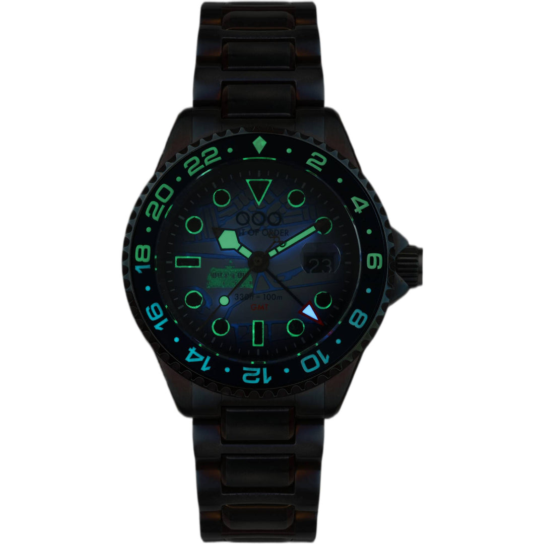 Out Of Order 001-19.LO London GMT Ultra Distressed - Buckingham Palace Watch