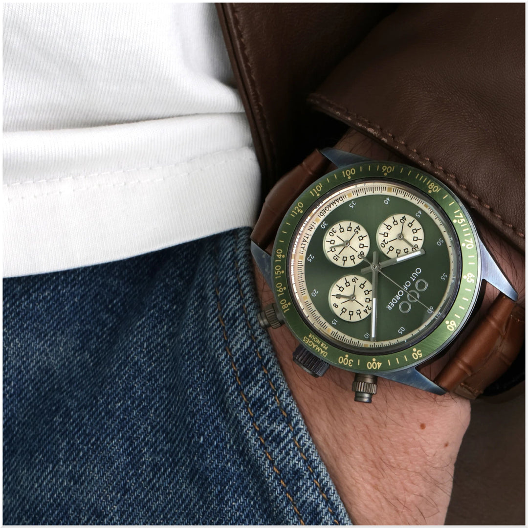 Out Of Order 001-30.VE Safari Bronze Super-vintage Chrono Watch