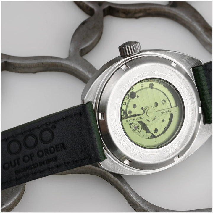 Out Of Order 001-31.VE.GU Torpedine Jade Ultra Brushed Automatic Watch