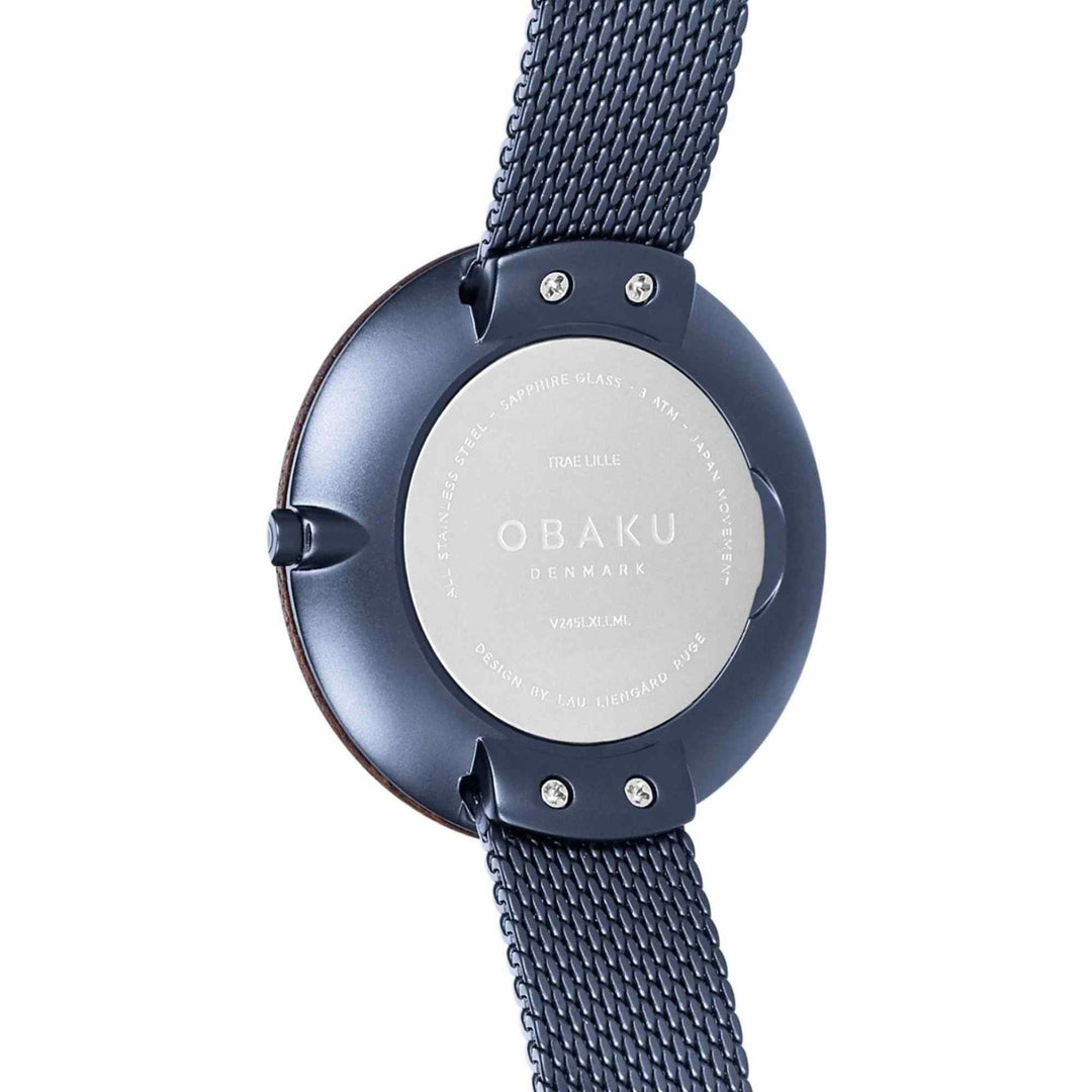 Obaku V245LXLLML Women's Trae Lille-Marine Wristwatch - H S Johnson