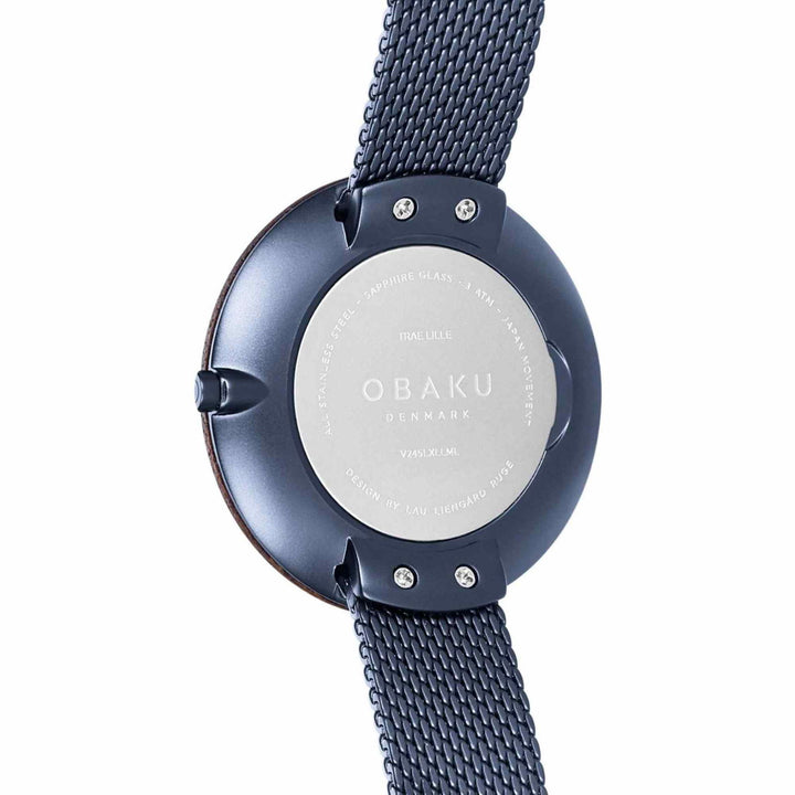 Obaku V245LXLLML Women's Trae Lille-Marine Wristwatch - H S Johnson