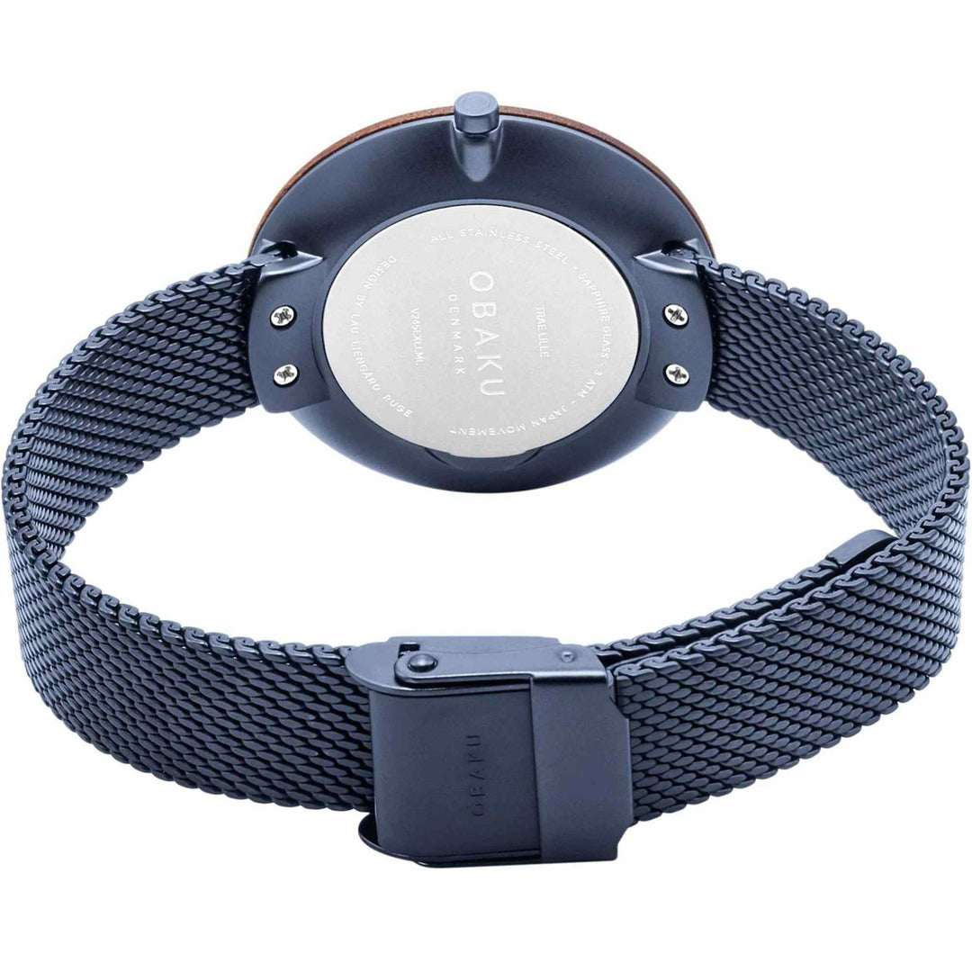 Obaku V245LXLLML Women's Trae Lille-Marine Wristwatch - H S Johnson