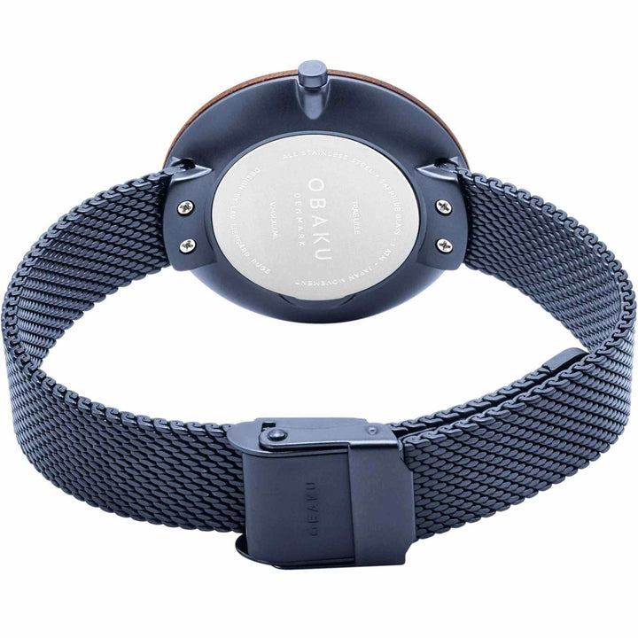 Obaku V245LXLLML Women's Trae Lille-Marine Wristwatch - H S Johnson