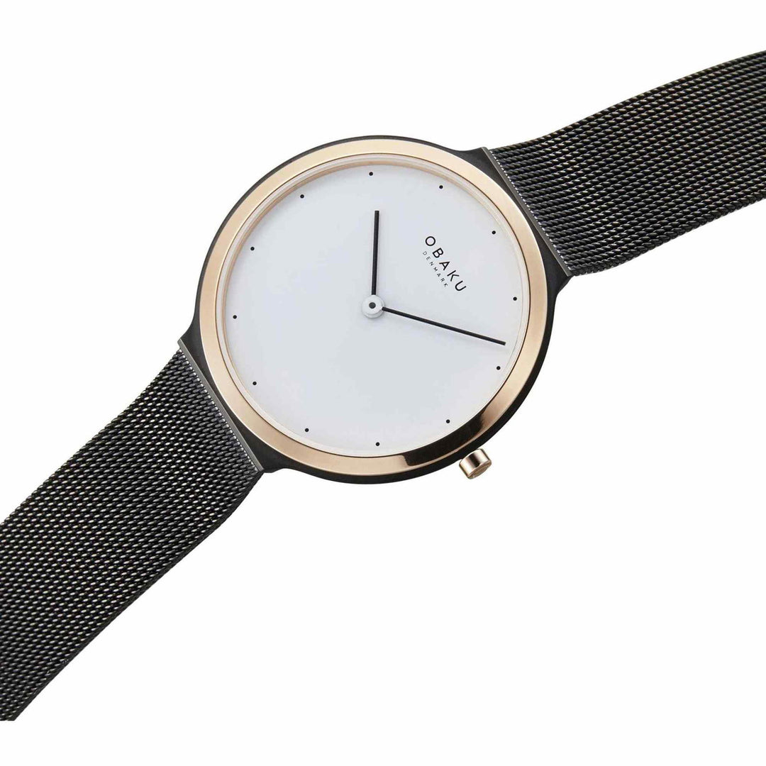 Obaku V269LXMWMB Women's Satin Lille-Tuscany Wristwatch - H S Johnson