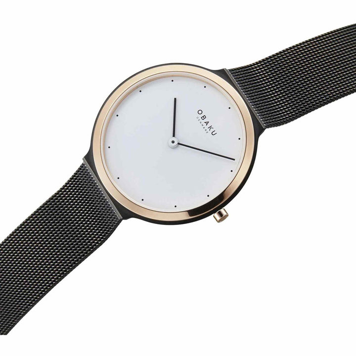 Obaku V269LXMWMB Women's Satin Lille-Tuscany Wristwatch - H S Johnson