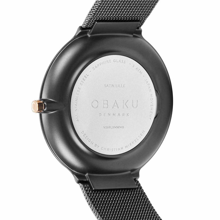 Obaku V269LXMWMB Women's Satin Lille-Tuscany Wristwatch - H S Johnson