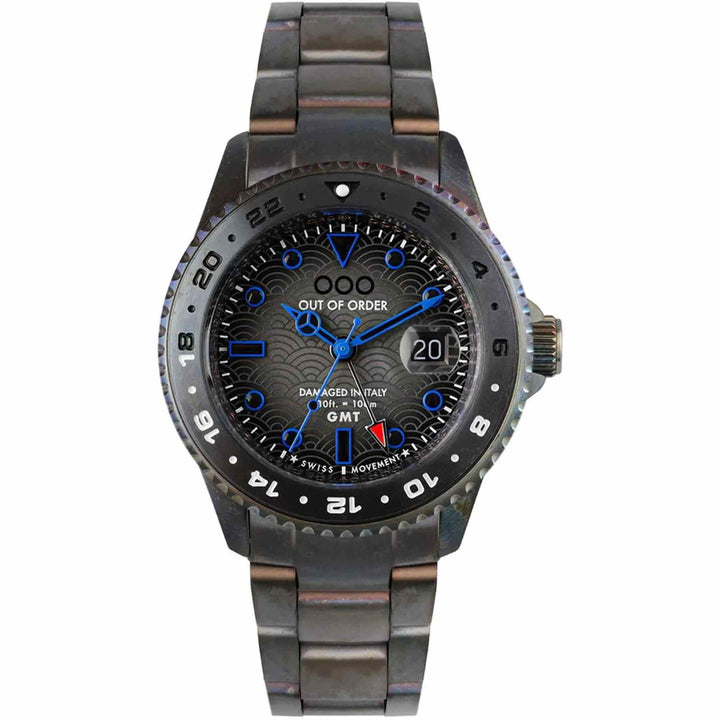 Out Of Order 001-19.TS Men's Shibuya Ultra Distressed GMT Wristwatch - H S Johnson