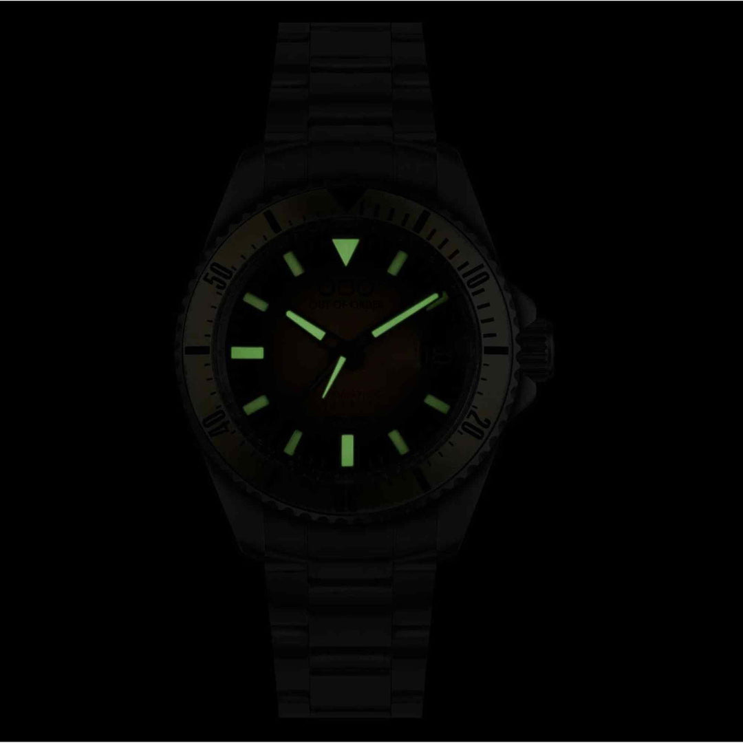 Out Of Order 001-21.SA.SS Sand Automatico Quaranta Ultra Brushed Wristwatch - H S Johnson