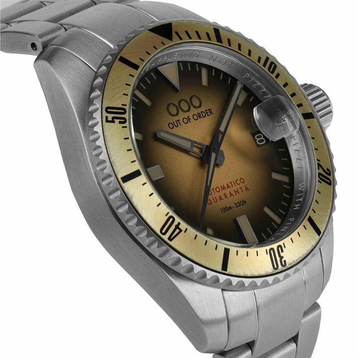 Out Of Order 001-21.SA.SS Sand Automatico Quaranta Ultra Brushed Wristwatch - H S Johnson