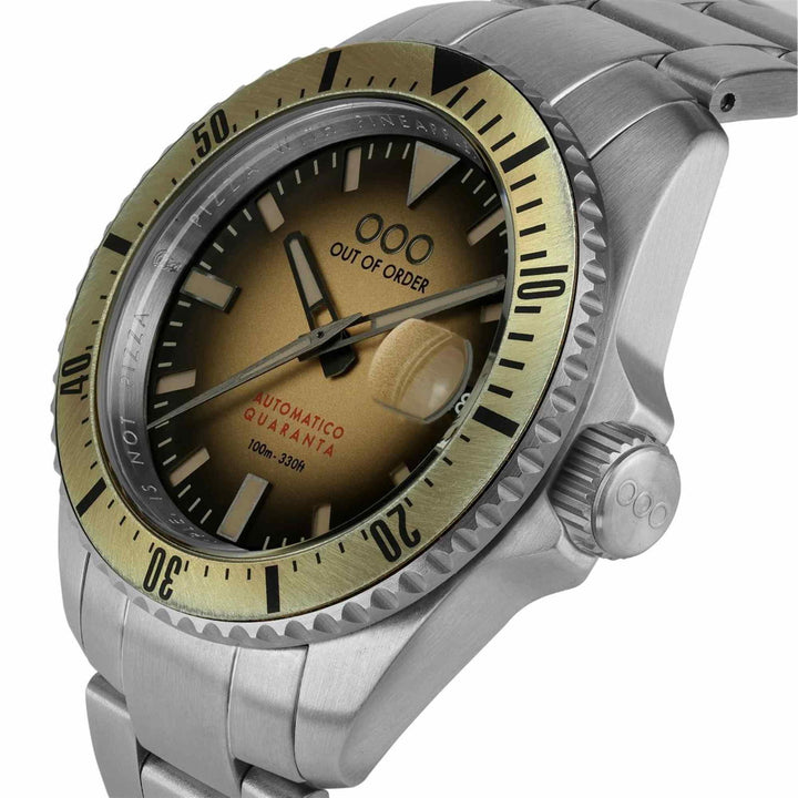 Out Of Order 001-21.SA.SS Sand Automatico Quaranta Ultra Brushed Wristwatch - H S Johnson