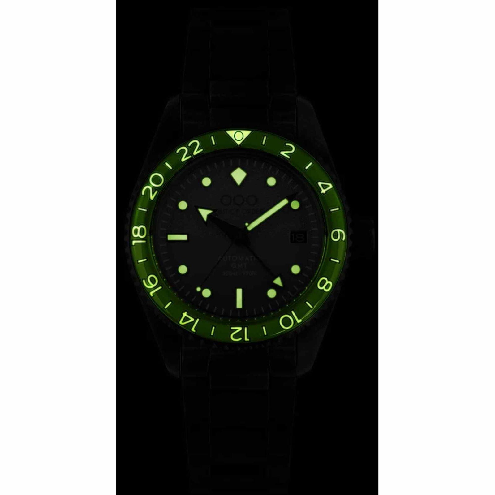 Out Of Order 001 25.MI.BAND Men s Midori Auto GMT Ultra Distressed Wri H S Johnson