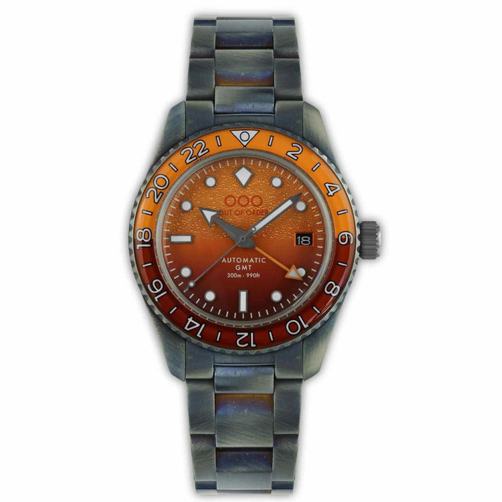 Out Of Order 001-25.NE.BAND Men's Negroni Auto GMT Ultra Distressed Wristwatch - H S Johnson