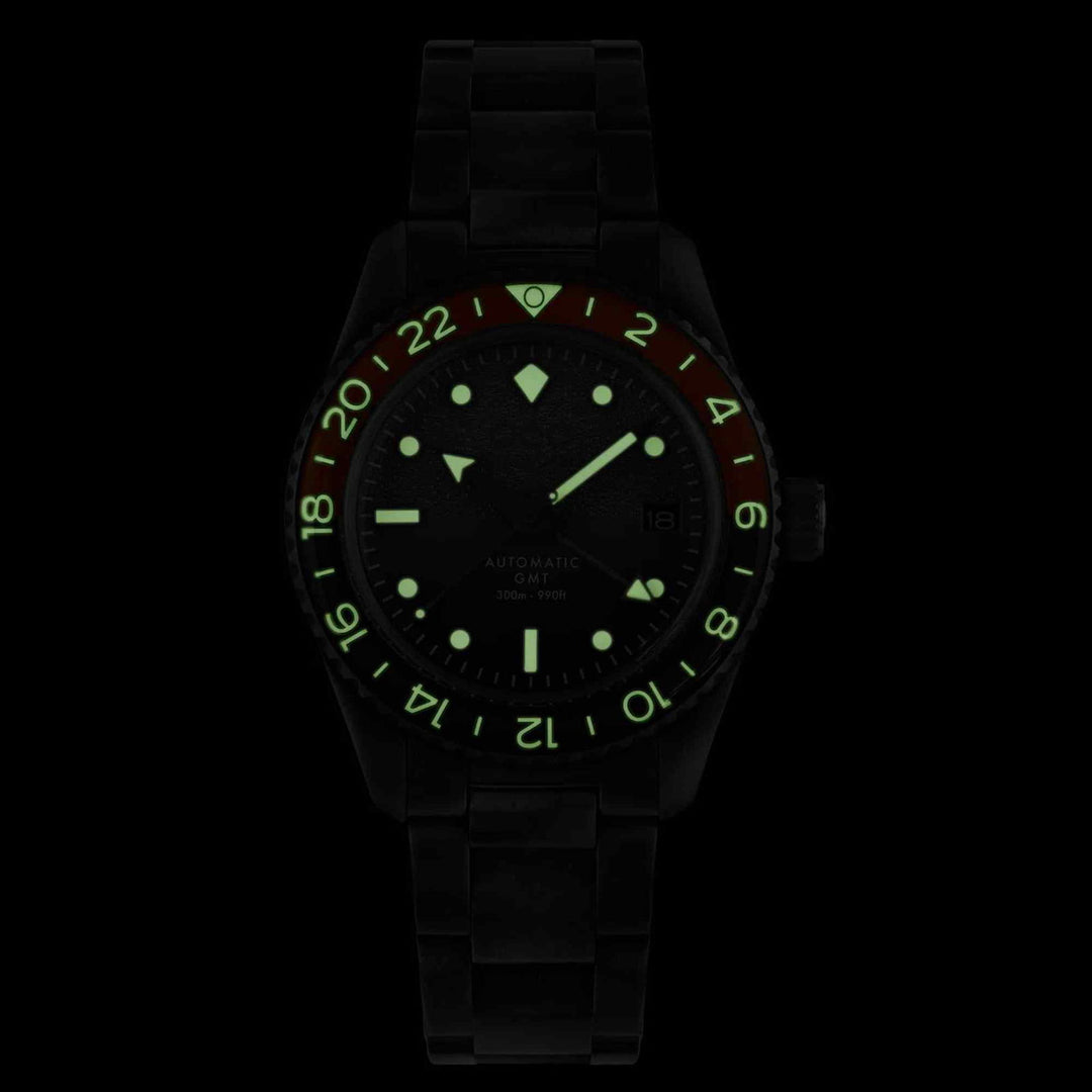 Out Of Order 001-25.NE.BAND Men's Negroni Auto GMT Ultra Distressed Wristwatch - H S Johnson